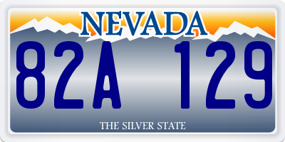 NV license plate 82A129