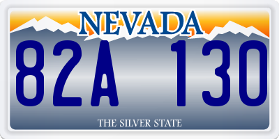 NV license plate 82A130