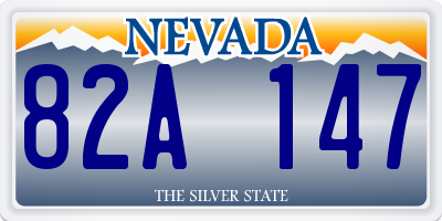 NV license plate 82A147