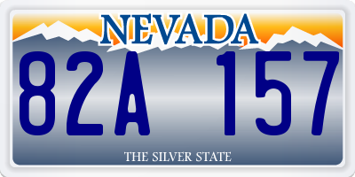 NV license plate 82A157