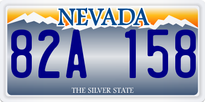 NV license plate 82A158