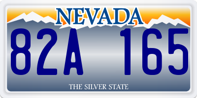 NV license plate 82A165