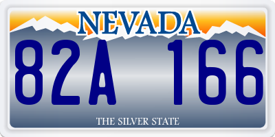 NV license plate 82A166