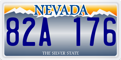 NV license plate 82A176