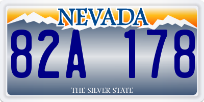 NV license plate 82A178