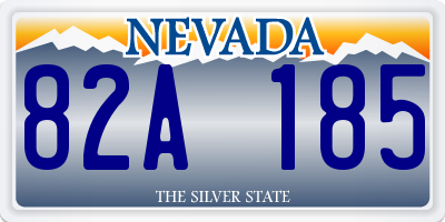 NV license plate 82A185