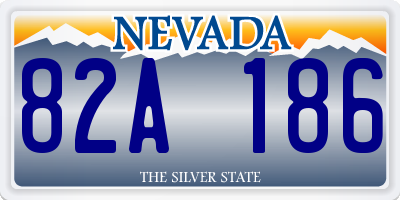 NV license plate 82A186