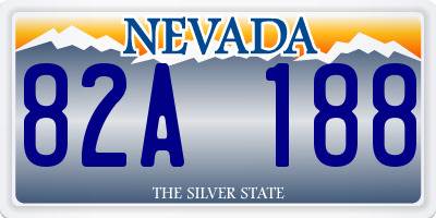 NV license plate 82A188