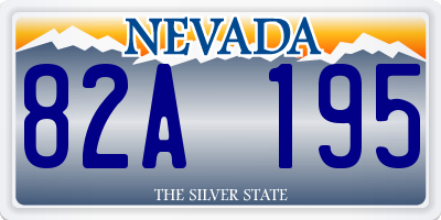 NV license plate 82A195