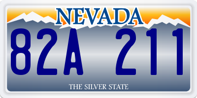 NV license plate 82A211