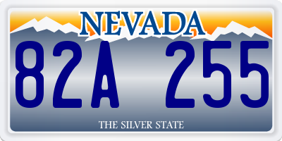 NV license plate 82A255