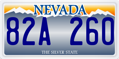 NV license plate 82A260