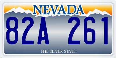NV license plate 82A261