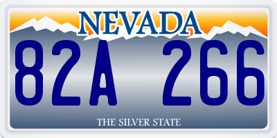 NV license plate 82A266