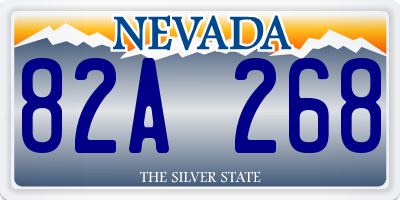 NV license plate 82A268