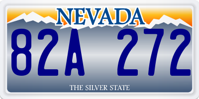 NV license plate 82A272