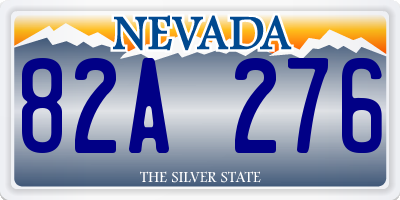 NV license plate 82A276