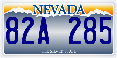 NV license plate 82A285