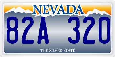 NV license plate 82A320