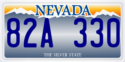 NV license plate 82A330