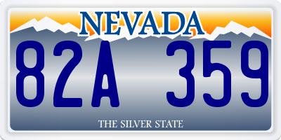 NV license plate 82A359