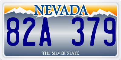 NV license plate 82A379