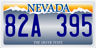 NV license plate 82A395
