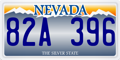 NV license plate 82A396