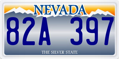NV license plate 82A397