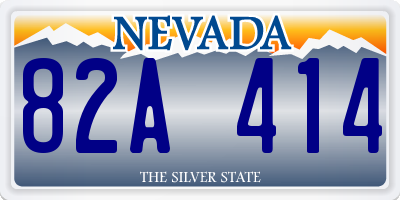 NV license plate 82A414