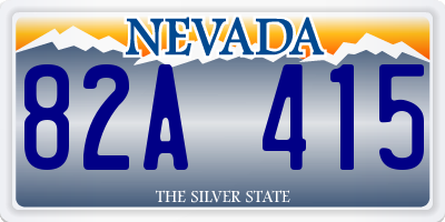 NV license plate 82A415