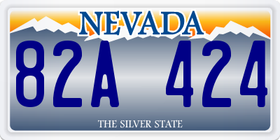 NV license plate 82A424