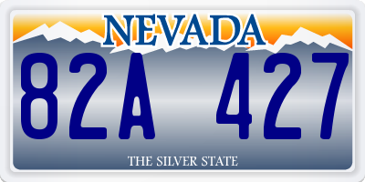 NV license plate 82A427