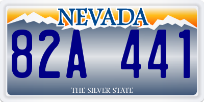 NV license plate 82A441