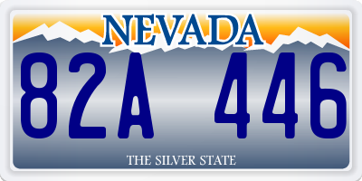NV license plate 82A446