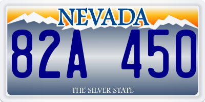 NV license plate 82A450