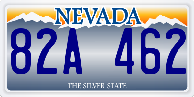 NV license plate 82A462