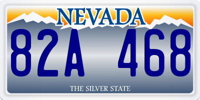 NV license plate 82A468