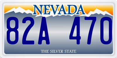 NV license plate 82A470