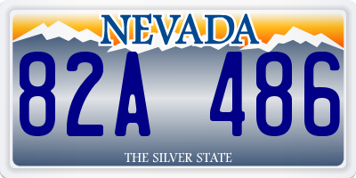 NV license plate 82A486