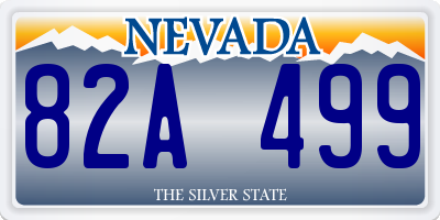 NV license plate 82A499