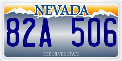 NV license plate 82A506