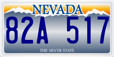 NV license plate 82A517