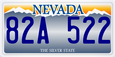 NV license plate 82A522