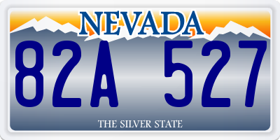 NV license plate 82A527