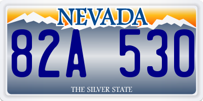 NV license plate 82A530
