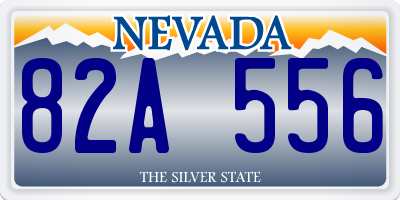 NV license plate 82A556