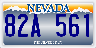 NV license plate 82A561