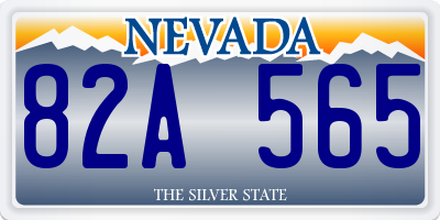 NV license plate 82A565
