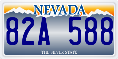 NV license plate 82A588